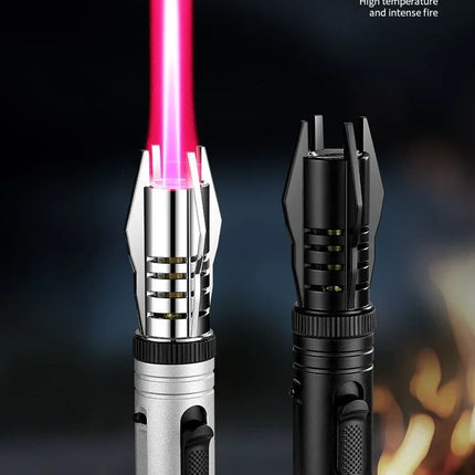 Gas Lighter Kitchen Cooking Powerful Metal Windproof Torch Flame Jet Barbecue Smoking Accessories Cigar Lighters Men's Gift
