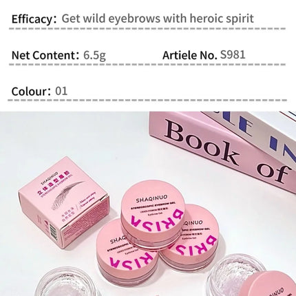 Three-dimensional Eyebrow Shaping Soap Eyebrow Gel Texture Creates Natural Eyebrows Styling Cream Waterproof Quick-Dry Makeup