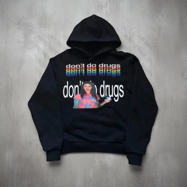 Women Hoodies for Men Emo Long Sleeve Woman Clothes Y2k 2000s Harajuku Autumn Women's Clothing Essentials Hoodie Graphic Goth