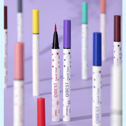1Pc Quickily Drying Colorful Eyeliners Pencil Eyes Cosmetics Matte Liquid Eyeliners Waterproof Lasting White Sweatproof  Make Up