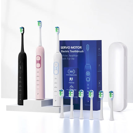 Sonic Electric Toothbrush Smart Ultrasonic Dental Teeth Whitening Rechargeable Adult Tooth Brush Sarmocare X300U with 6 Brushs