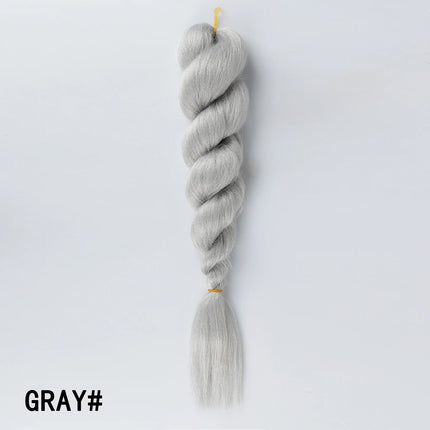 Colorful Ombre Jumbo Braiding Hair Low Temp Flame Retardant Synthetic Hair Bulk Tangle Free Crochet Twist Braids Hair Extensions
