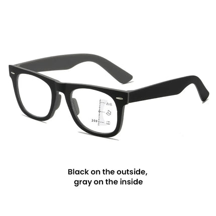New Progressive Multifocal Reading Glasses Far and Near Dual-purpose Presbyopia Glasses High-definition Anti Blue Light Glasses