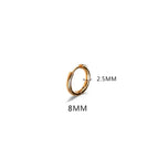 Gold Color 8mm / 1PC