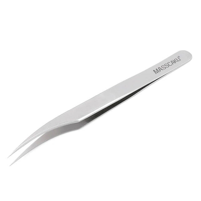 1 Pcs MASSCAKU Eyelash Tweezers Extension Stainless Steel Superhard Tweezers Non-Magnetic Professional Pincet Lashes Makeup tool