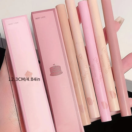 Sweet dessert lip liner pen, automatic rotation, waterproof, long-lasting, non-fading, outlining lip shape lipstick pen.