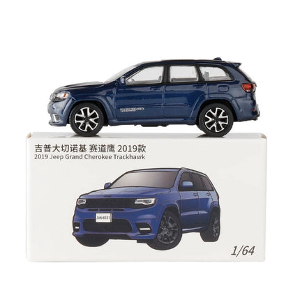 1/64 Jeep Grand Cherokee Trackhawk Miniature 1:64 JKM Toy Car Model SUV Sport Vehicle Free Wheels Diecast Metal Collection Gift