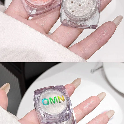 Shimmer Highlighter Powder Fine Sparkling Sequins Pearly Natural Pearlescent Highlight Face Body Brightening Contouring Makeup