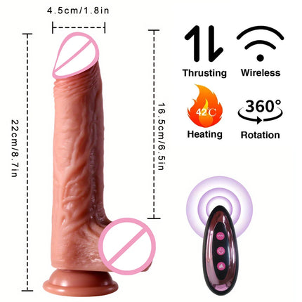 Long Dildo Vibrators for Women Heating Telescopic Machine Sex Toys Super Big Dick Large Realistic Penis Huge Dildos Vibrator