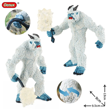 Oenux Simulation Dinosaur Dragon Turtles Fire Bull Orangutan Magma Golem Animal Model Action Figures Pvc Collection Kid Toy Gift