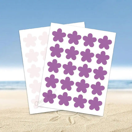 12/24/36pcs UV Detecting Patches UV Test Stickers For Sunscreen Sunny Detection Patch Sun Protection Reminder Safe