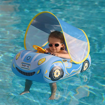 Kids Car Swimming Seat Float Ring Inflatable Infant Floating For Summer Swim Boat Circle Bathing Water Toy with
