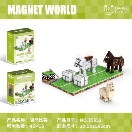 Building Blocks Zoo Magnetic World Series Educational Puzzle Toys for Boys & Girls Children's Playset gift
