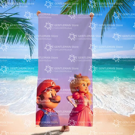Cool Towel Soft Pool Classic Gift For Travel Gym Shower Camping Quick Dry Sports Large S-Super Game Beach M-Marios Towel