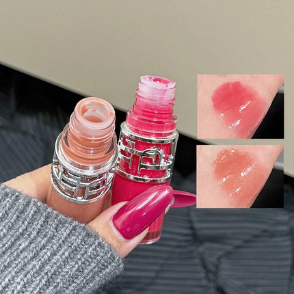 Flowing mirror lip gloss, waterproof and long-lasting luster, non stick to the cup, silky texture, natural makeup effect