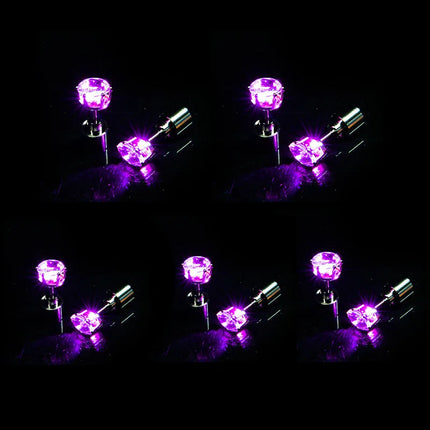 1/5Pair LED Earring Bar Club Glowing Earring Girl Women Ear Accessories Light Up Bling Ear Stud Gogo Dance Fashion Jewelry