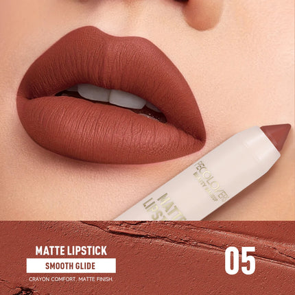 1pcs Matte Long-lasting Lipliner, Crayon Nib Design Lip Line Lip Balm Dual Use, High Color Rendering, Matte Texture Non-stick