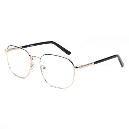 BLUEMOKY Metal Square Prescription Glasses, Men's and Women's optical lenses with recipe , myopia multifocal,blue light glasses