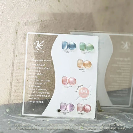 Vernis à ongles transparent Flower Ice en gel, couleur translucide cristal, vernis à ongles magnétique œil de chat, gel UV semi-permanent