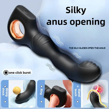 Vibrating Male Prostate Massage Remote Control Anal Plug Butt Plugs for Man Masturbate G-spot Stimulate Gay Anal Sex Toys 18+