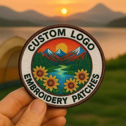 Custom Embroidered Patches Logo Patch Design Your Own Iron-On Patches Personalized Embroidered Patches for Clothes Backpacks Hat