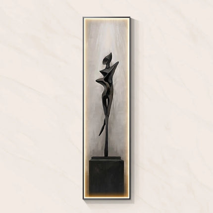 Modern Abstract Art Interior Painting Led Wall Hanging Lamp For Living Room Kitchen Porch Aisle Dining Room Room Home Decoration