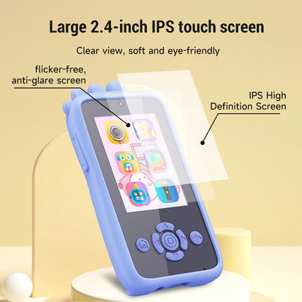 Children Smart Phone Toys Cartoon Educational Toy for Boys Girl Phone Toys Baby Digital Camera Phone Game Age 3-12 Birthday Gift