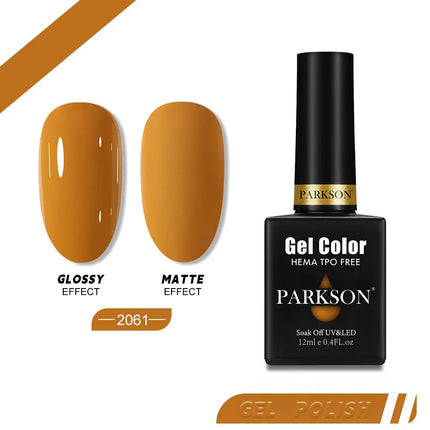 Parkson 12ml Nail Gel Polish TPO HEMA Free Glitter Semi Permanent Soak Off UV LED Long Wear Ultra Diamond Top Coat Varnish