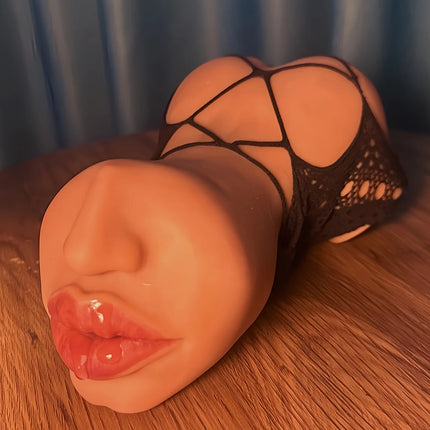 Rubber Vagina Ass Deep Throat Male Masturbator Handheld Pocket Pussy Realistic Vaginal Tight Anal Soft 3 in 1 Blowjob Sex Toys