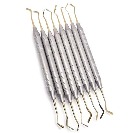 Dental Composite Spatula Set 8PCs Professional Dentist Kit for Restoration & Repair, Resin Filler Tool