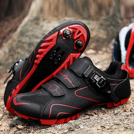 Mountain Bike Shoes Men's Cycling Shoes MTB Shoes Quick Ratchet Buckle Compatible with SPD System Pedal for Indoor and Outdoor Mo