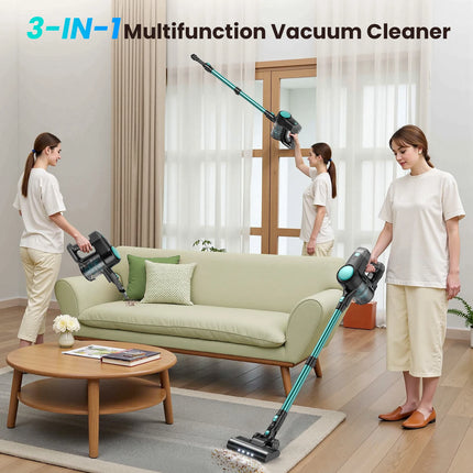 INSE N3T Cordless Vacuum Cleaner 40Kpa Ultra Lightweight 6 in 1 Stick Vacuum Up to 40mins Runtime for Home Pet Hair Hard Floor