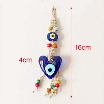 Evil Eye Wall Hanging Nazar House Protection Macrame Decor Rearview Mirror Pendant Lucky Eye Glass Evil Eye Gifts Turkish Eyes