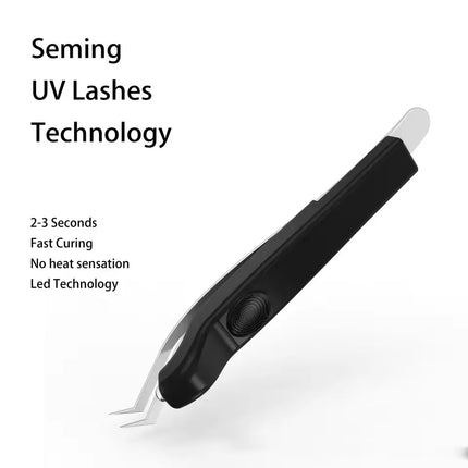 Mini Handheld Rechargeable UV Eyelash Extension grafting Lamp, Fast Curing for Glue, Wireless Tweezer Light