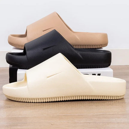 2024 New Ultra Soft Casual Sports Wear-Resistant Outdoor Elevated Slipper Sandals Couple Model Slippers For Women