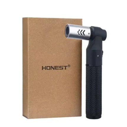 HONEST Metal Gas Lighter Jet Butane Cigar Lighter Windproof Kitchen Pipe BBQ Jewelry Welding Lighter Men's Outdoor Gadgets