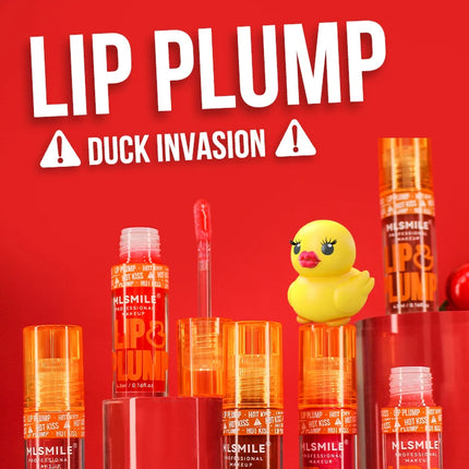MLSMILE Duck Lip Plump Lip Oil Moisturizing Lip Gloss Mirror Water nature long-lasting Gloss Gloss Pearl Lip Glaze Set