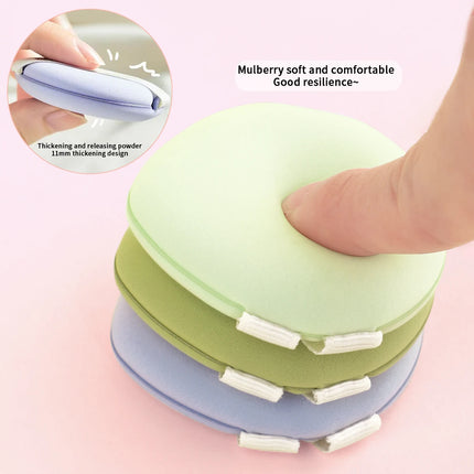3pcs double bandage super soft puff suit, wet and dry, suitable for foundation, smooth makeup, suitable for all skin types.