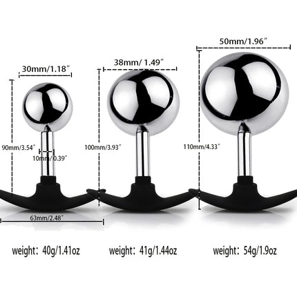 Stainless Steel Anal Plug Hollow Ultra Light Butt Plug Detachable Hollow Design Anal Plug Massager Dilator Masturbation Ass Plug