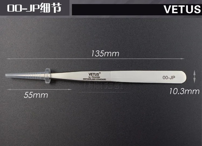 100% Original VETUS JP Series Premium Tweezers for Eyelash Extensions Anti-static Hyperfine High Precision Makeup Pinzas
