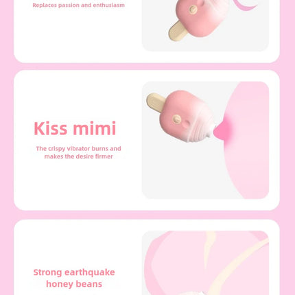 Ice cream portable vibrating sucking masturbation massager clitoris nipple vibrating sucking stimulator sex toys adult products