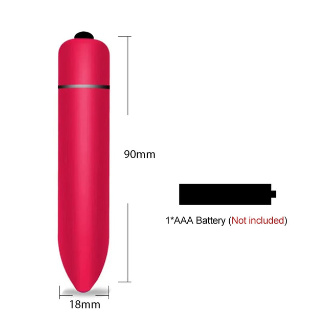 Mini Bullet Vibrator for Women Nipple Clitoral Stimulation Portable Erotic Female Adult Masturbation Battery Sex Toys for Women