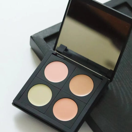 SPLASHEEN 4 Colors Concealer Palette Cream Moisturizing Foundation Cover Acne Marks Dark Brightening Skin Tone Correction Makeup