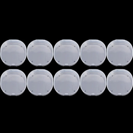 1/10pcs Transparent Square Plastic Boxes Makeup Powder Puff Air Cushion Storage Case Jewelry Diamond Packaging Organize Holder