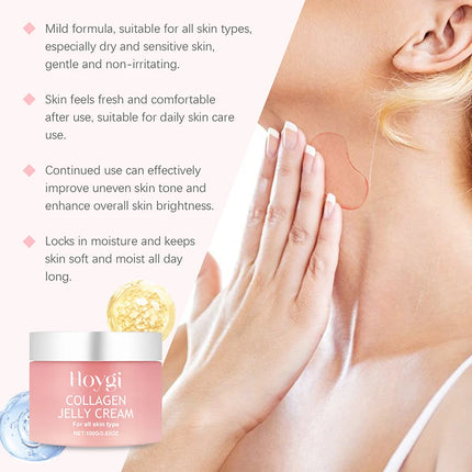 Collagen Overnight Wrapping Peel Off Facial Mask Collagen Night Deeply Hydrates Night Mask Cream Moisturize Jelly Cream