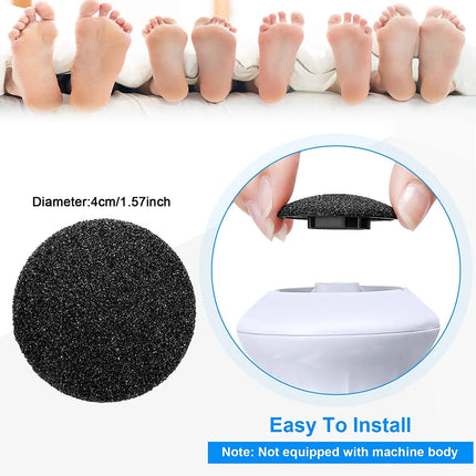 6PCS Replaceable Roller Foot File Pedicure Hard Dead Skin Callus Remover Refills Replacement Rollers Foot Files Accessories
