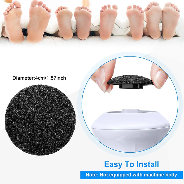 6PCS Replaceable Roller Foot File Pedicure Hard Dead Skin Callus Remover Refills Replacement Rollers Foot Files Accessories