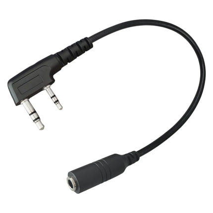2Pin to 3.5mm Female Phone Audio Earpiece Transfer Cable For Baofeng UV-5R 8D 82 Quansheng K5 K6 TYT Kenwood Walkie Talkie