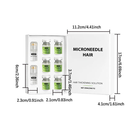 Hair Essential Care Serum Microneedle Roller Set Hair Follicle Care Nourishing Scalp Hair Care Hair Thicken Conditioner Essence