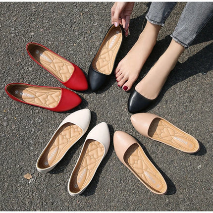 New Flat Heel Pointed Toe Flat Shoes Korean Style Fashionable Shallow Mouth Large-Size Casual Shoes Comfortable And Breathable